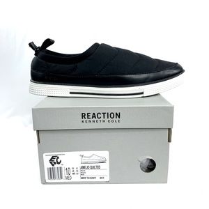Kenneth Cole REACTION Amelio Men Size 10 Black Quilted Sneaker Soft Lined